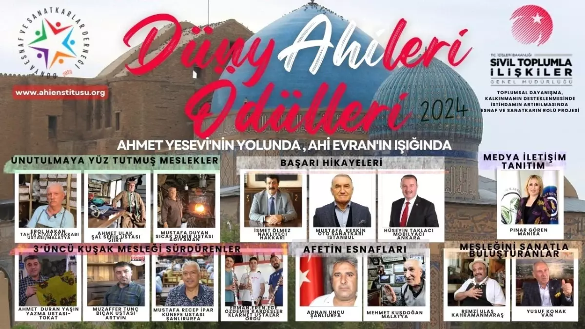 Türkiye’de İlk Dünya Ahileri Ödülleri Verildi